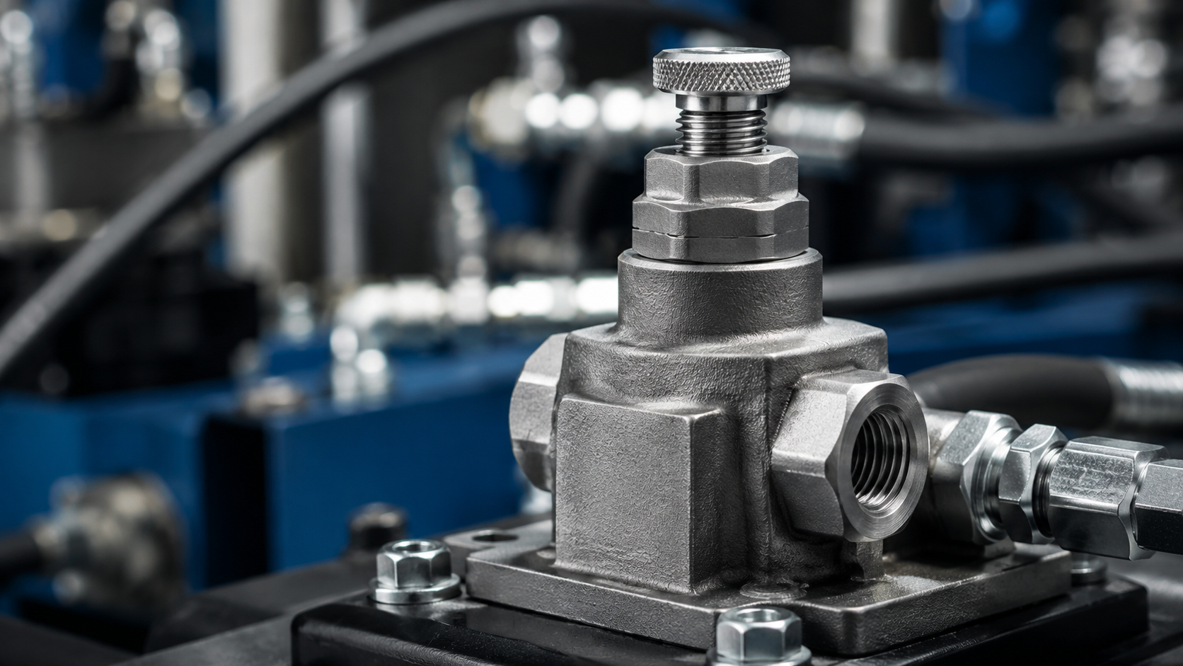 What is a hydraulic relief valve and how does it work?